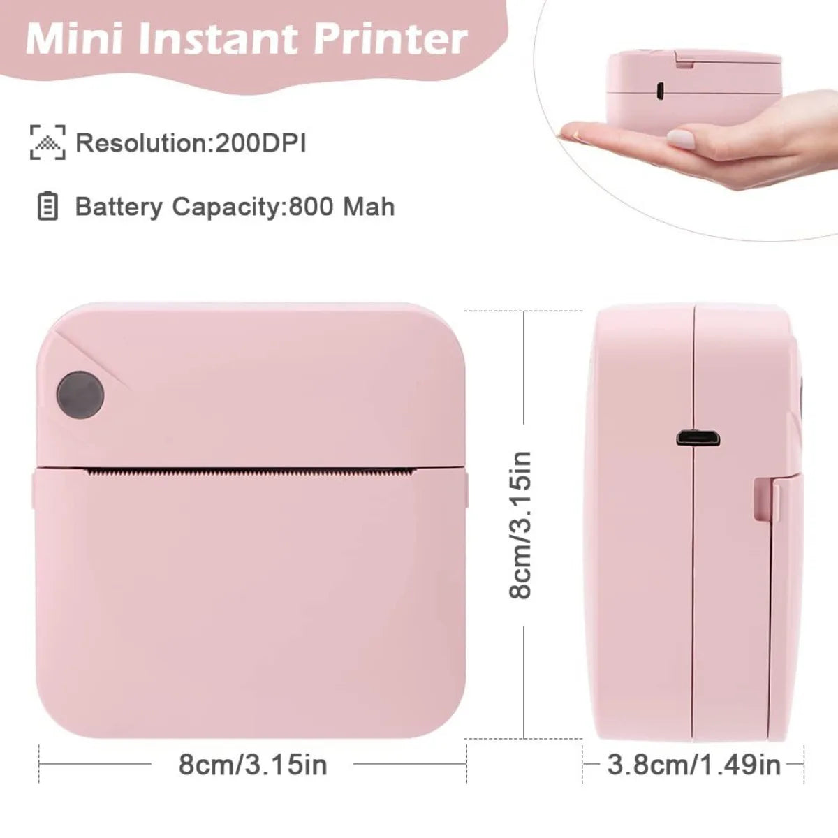 Portable Mini Sticker Printer(Thermal Printer)