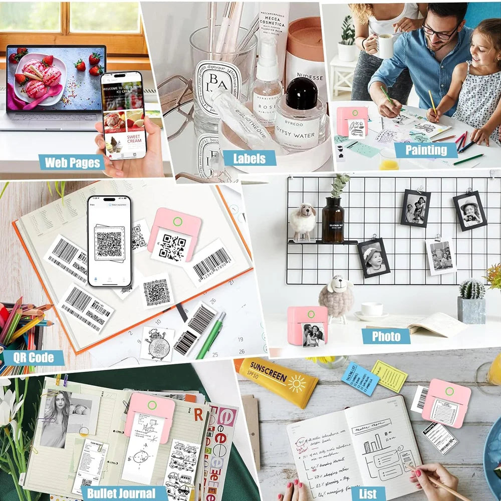 Portable Mini Sticker Printer(Thermal Printer)