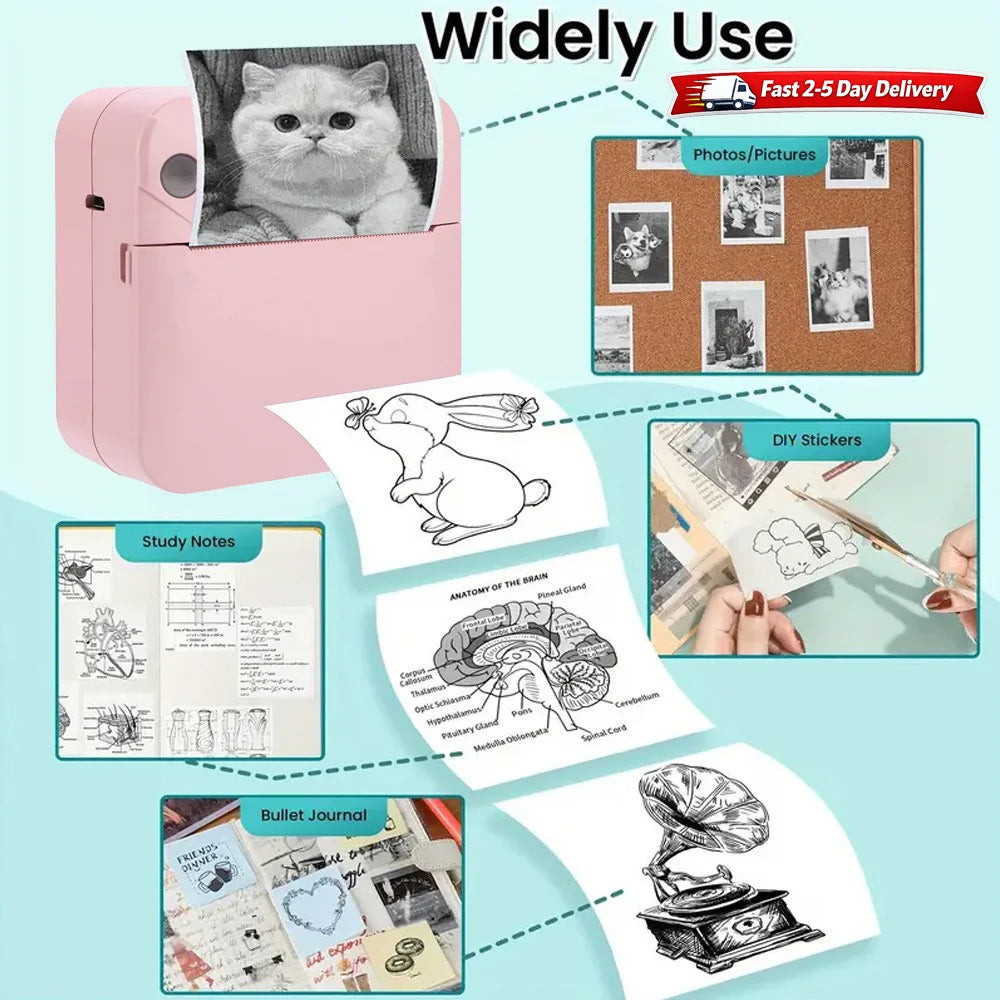 Portable Mini Sticker Printer(Thermal Printer)