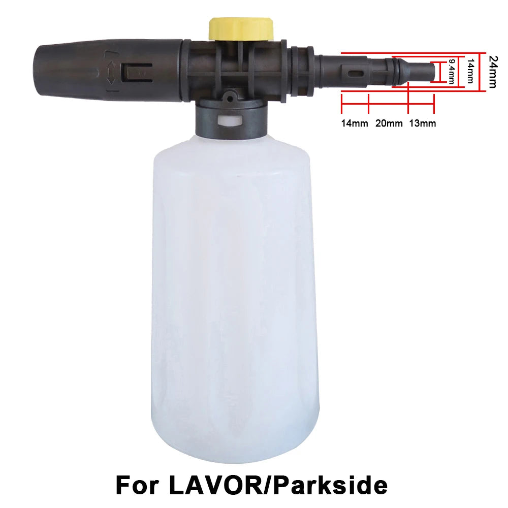 750ML Snow Foam Lance Car Pressure Washers Soap Foam Generator With Adjustable Sprayer Nozzle