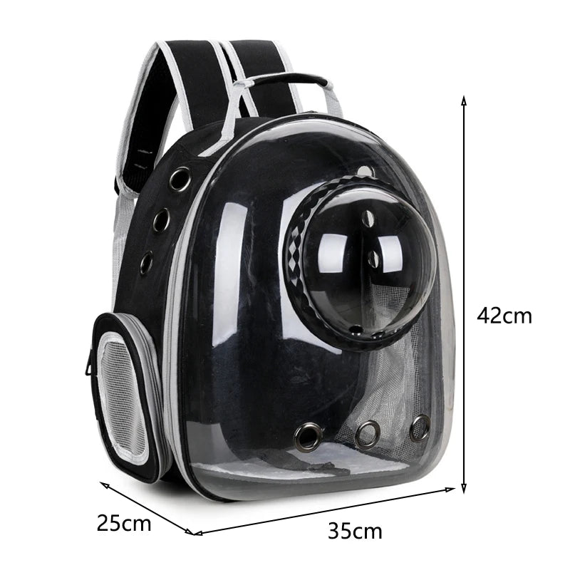 Pet Cat Carrying Bag, Breathable Portable Transparent Backpack
