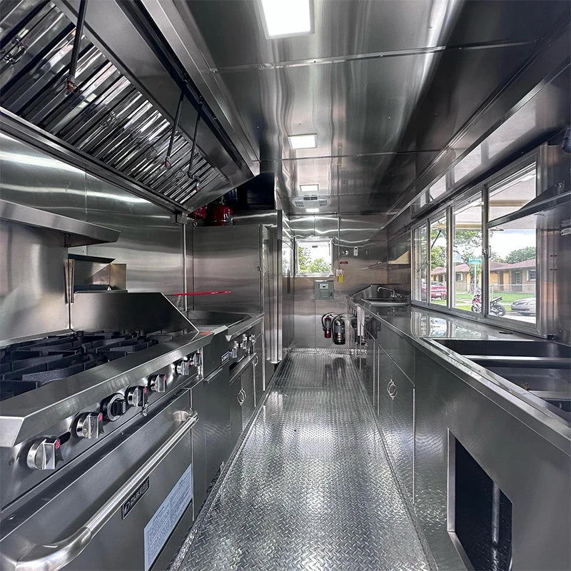 Allbetter Coffee Truck Shop Small Kitchen Mobile Hot Dog Food Trailer with Equipment Mobile Burger Food Truck for Sale in USA