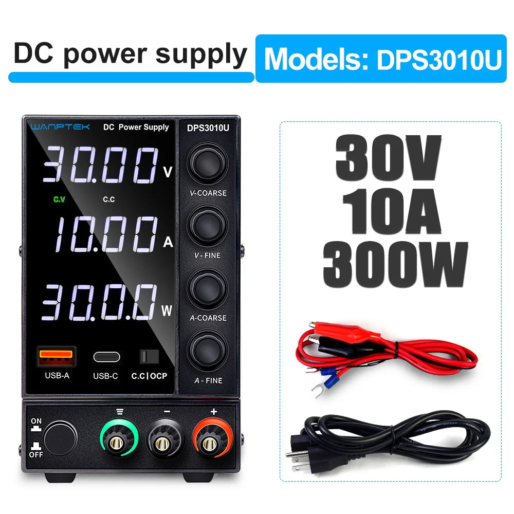 Adjustable DC  30V 5A 10A 60V 120V 3A LCD Power Supply regulator