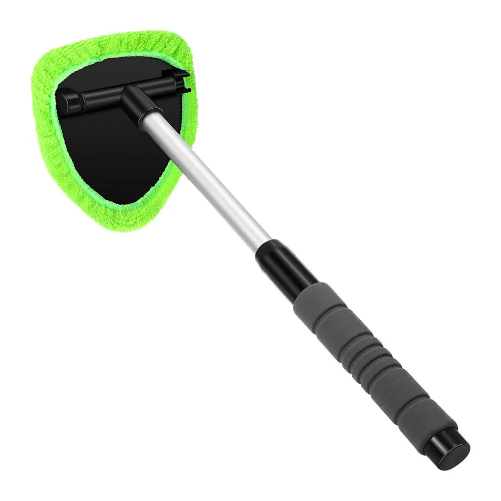 Telescopic Car  Windshield Cleaning Brush Set Microfiber Window Cleaner Scraping Mist Eliminator