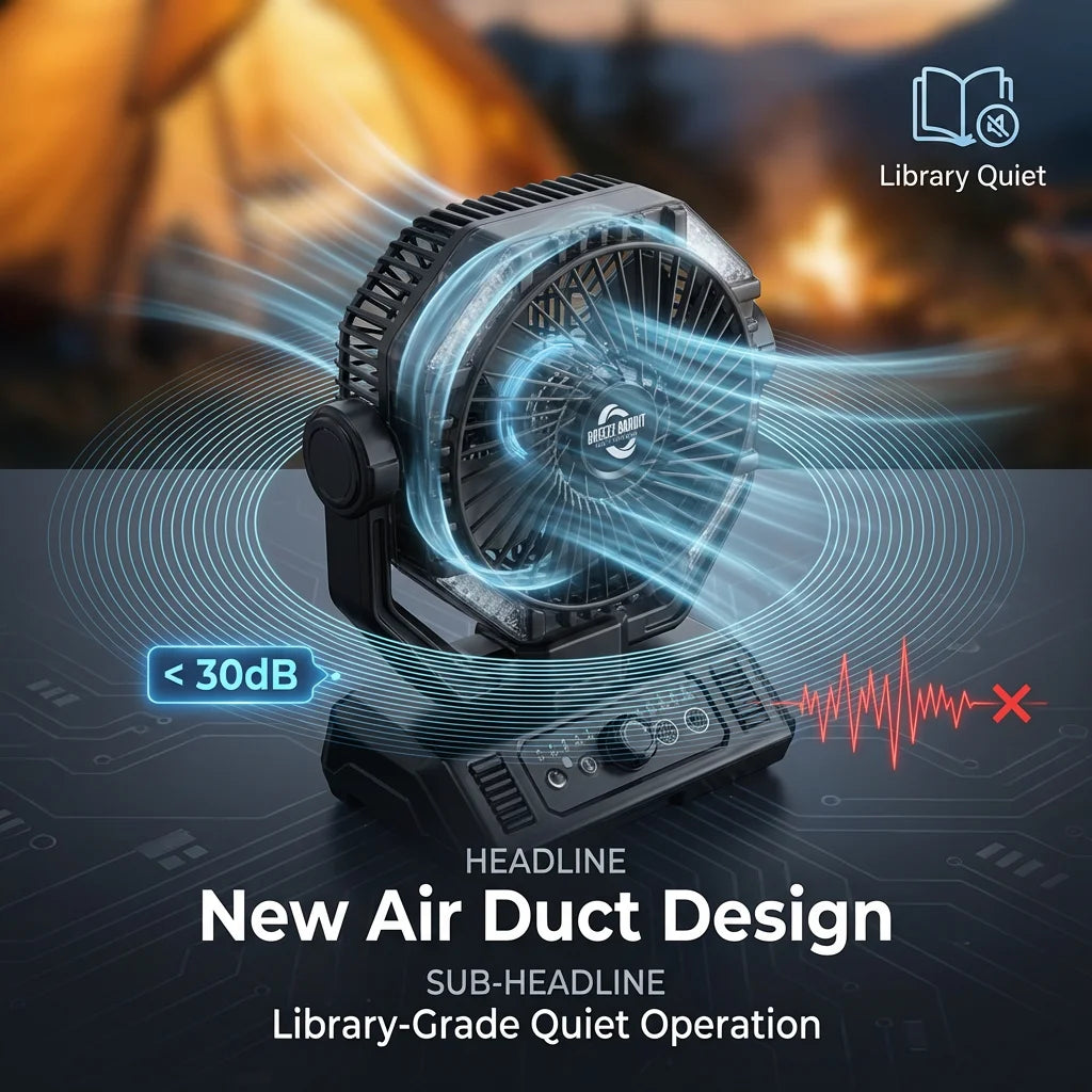 coldSky 20000mAh Battery Camping Fan & Portable Outdoor Fan