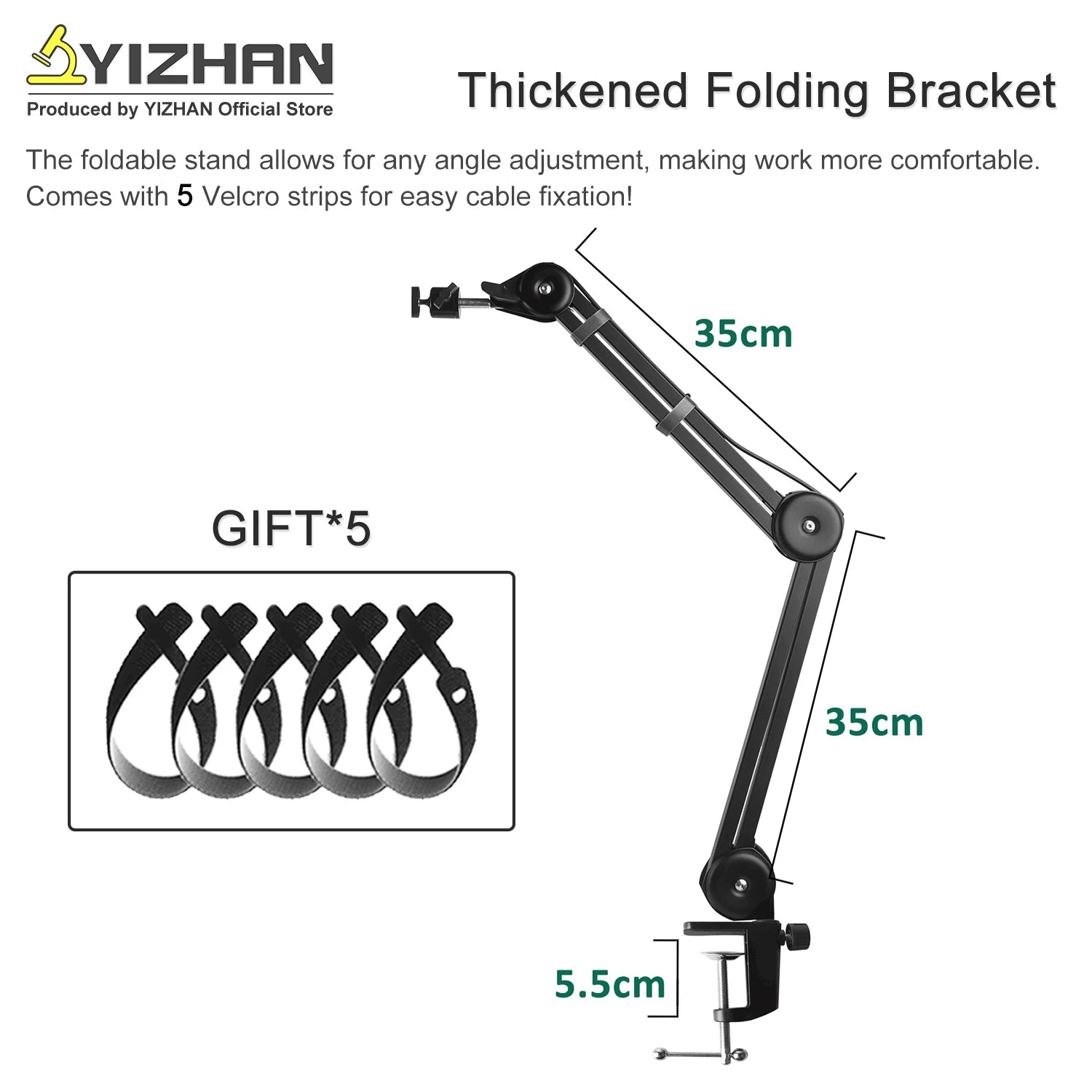 YIZHAN 48MP 4K Electronics Soldering Microscope FULL HD 1080P HDMI Camera Software 1-150x Lens Stand
