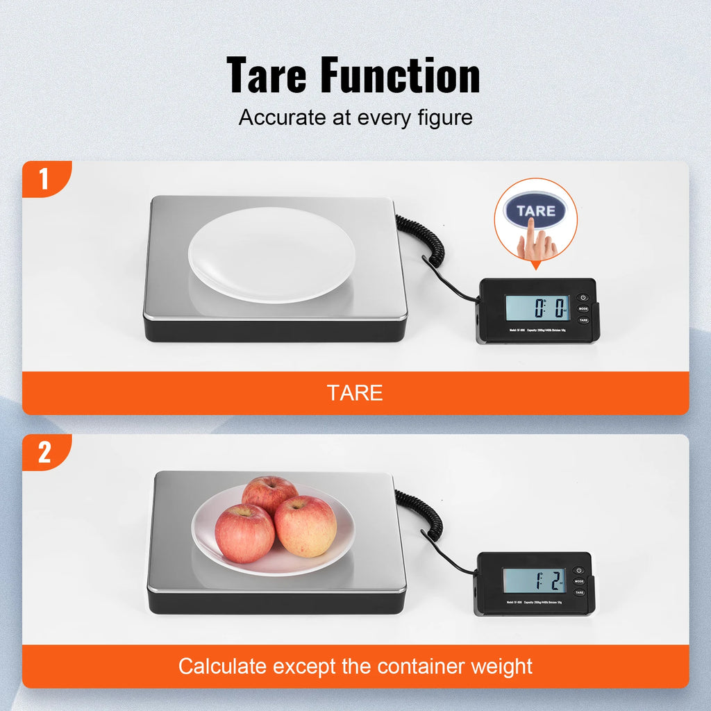 SucceBuy 440lbs Digital Shipping Scale with Timer Tare Function HD LCD Screen.