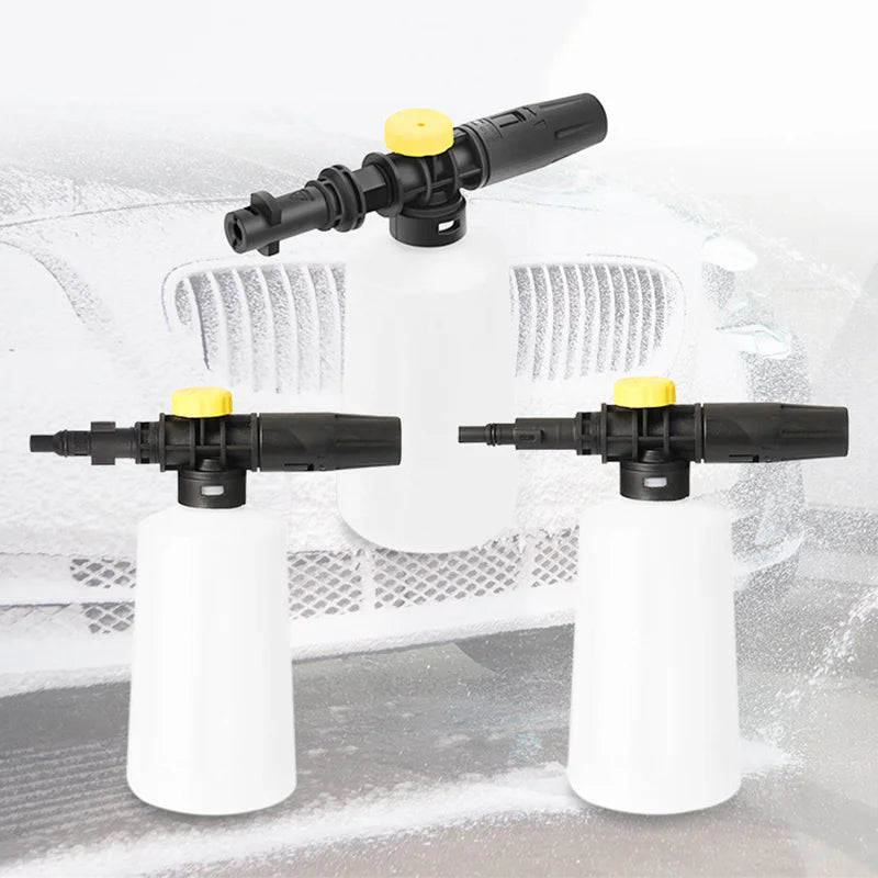 750ML Snow Foam Lance Car Pressure Washers Soap Foam Generator With Adjustable Sprayer Nozzle