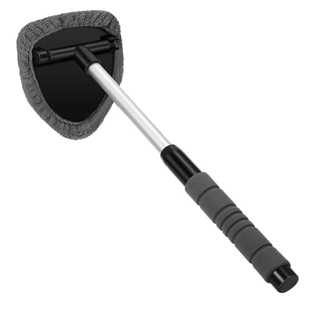 Telescopic Car  Windshield Cleaning Brush Set Microfiber Window Cleaner Scraping Mist Eliminator