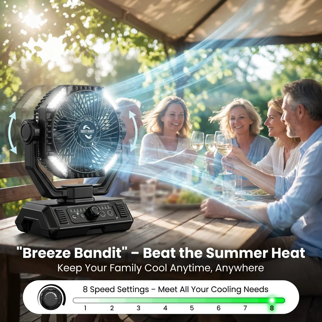 coldSky 20000mAh Battery Camping Fan & Portable Outdoor Fan