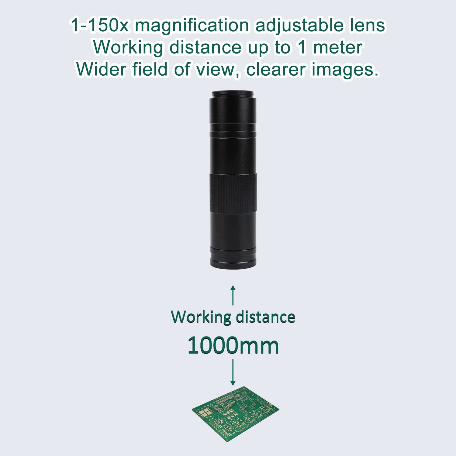 YIZHAN 48MP 4K Electronics Soldering Microscope FULL HD 1080P HDMI Camera Software 1-150x Lens Stand
