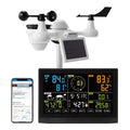 SucceBuy 7-in-1 Wi-Fi Weather Station Solar Wireless Outdoor Sensor Alarm Alerts for Temperature Humidity