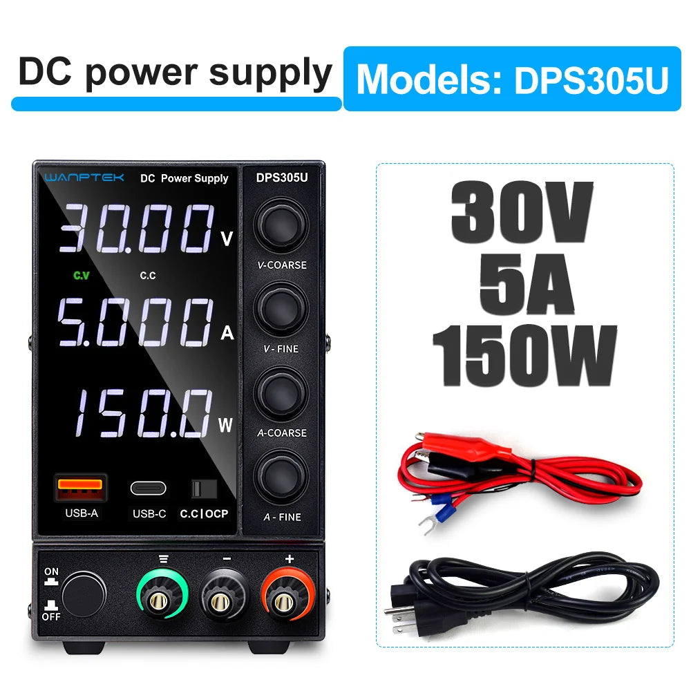 Adjustable DC  30V 5A 10A 60V 120V 3A LCD Power Supply regulator