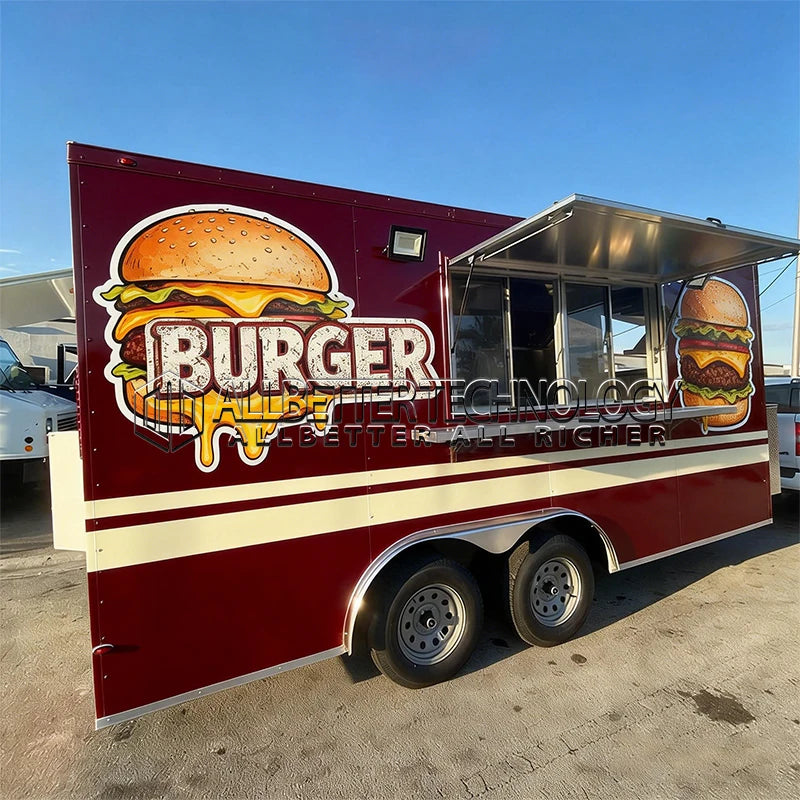 Allbetter Coffee Truck Shop Small Kitchen Mobile Hot Dog Food Trailer with Equipment Mobile Burger Food Truck for Sale in USA