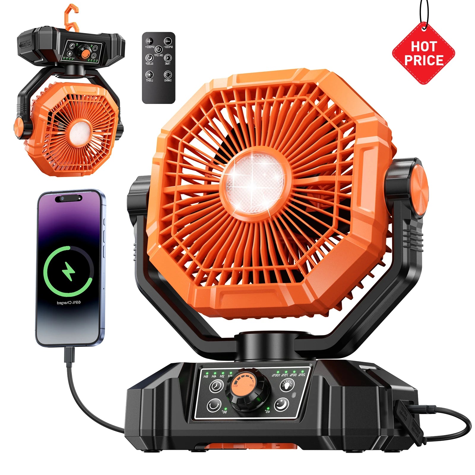 coldSky 20000mAh Battery Camping Fan & Portable Outdoor Fan