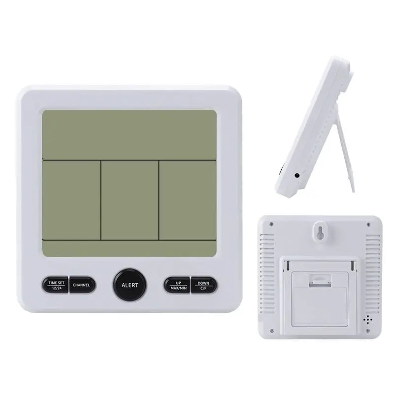 Wireless Weather Station Indoor/Outdoor Thermometer & Digital Hygrometer With 3pcs Remote Sensors