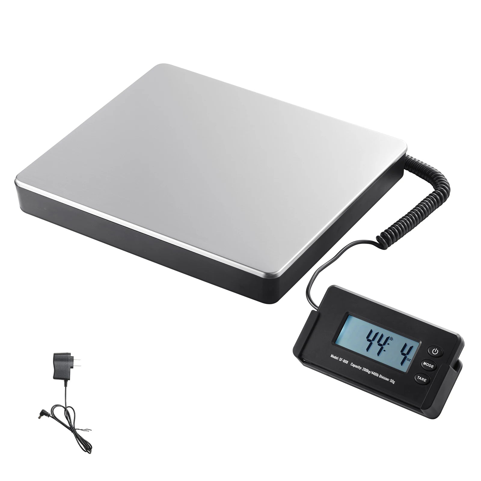 SucceBuy 440lbs Digital Shipping Scale with Timer Tare Function HD LCD Screen.
