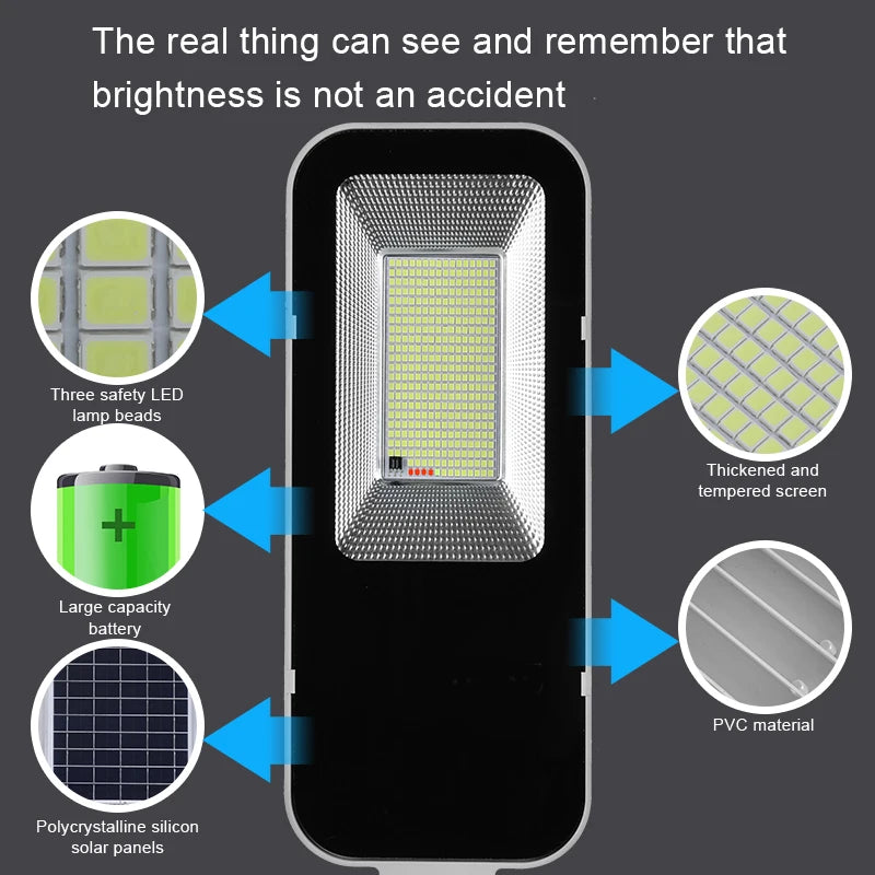200W  Waterproof GPowerful Solar Light 6000mah