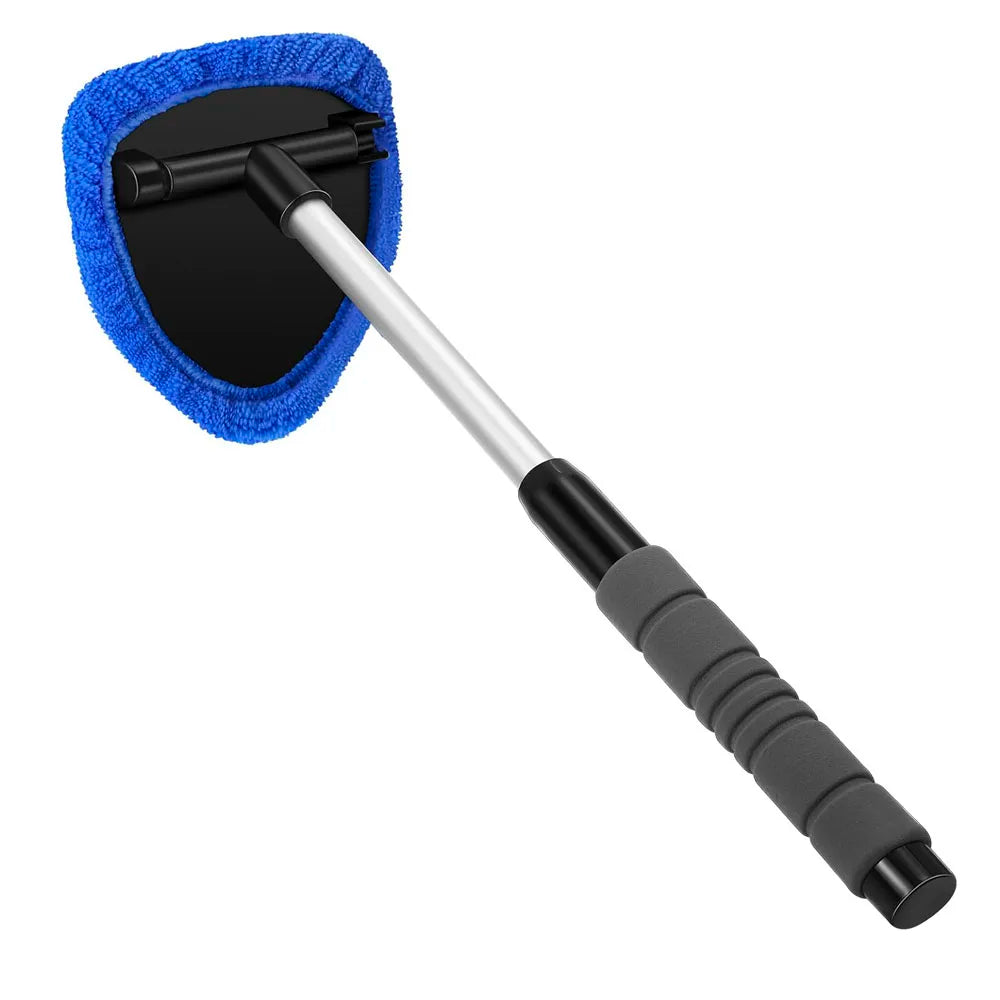 Telescopic Car  Windshield Cleaning Brush Set Microfiber Window Cleaner Scraping Mist Eliminator