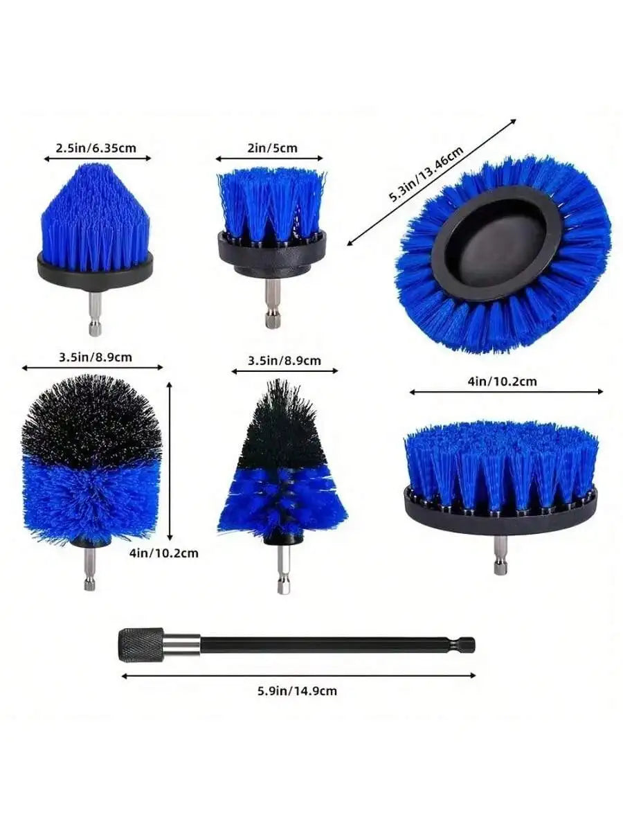 Electric Drill High-Density Bristle Carpet And Glass Cleaning Tool Kit.