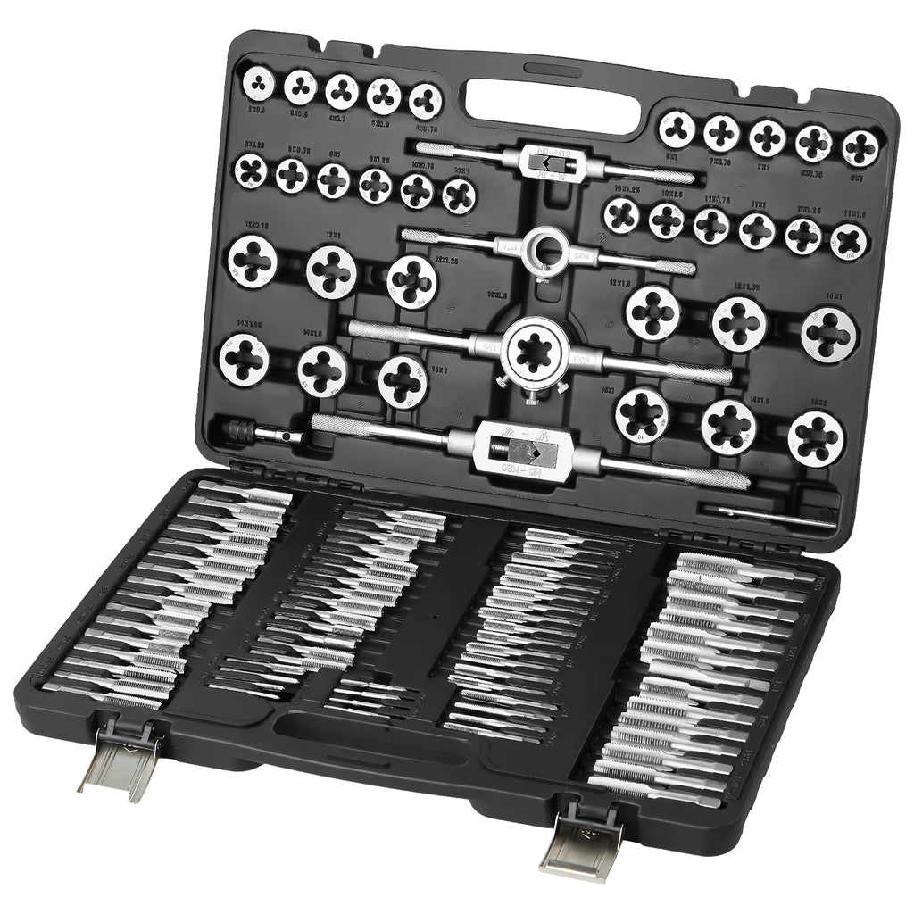 SucceBuy Tap and Die Set 40PCs 60PCs 80PCs 110/116PCs  Essential Threading Tool
