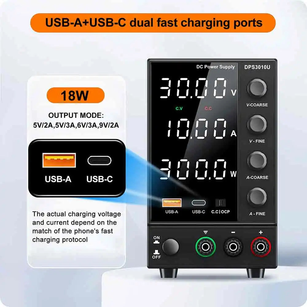 Adjustable DC  30V 5A 10A 60V 120V 3A LCD Power Supply regulator