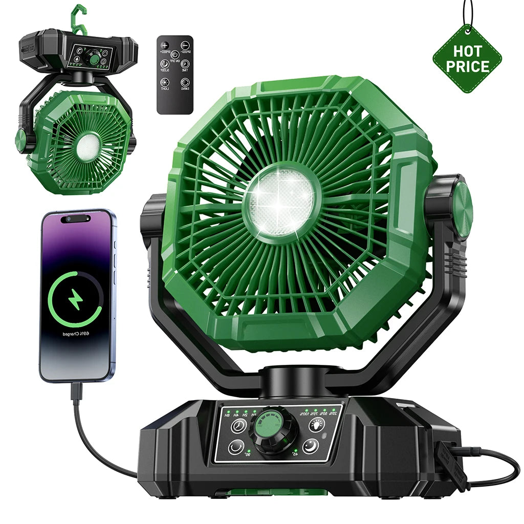 coldSky 20000mAh Battery Camping Fan & Portable Outdoor Fan