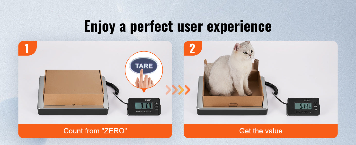 SucceBuy 440lbs Digital Shipping Scale with Timer Tare Function HD LCD Screen.