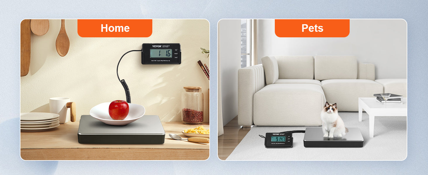 SucceBuy 440lbs Digital Shipping Scale with Timer Tare Function HD LCD Screen.