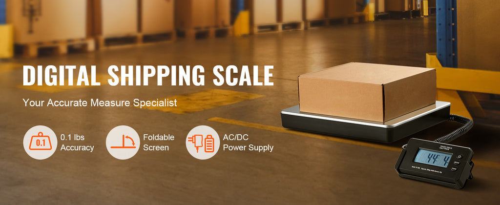 SucceBuy 440lbs Digital Shipping Scale with Timer Tare Function HD LCD Screen.